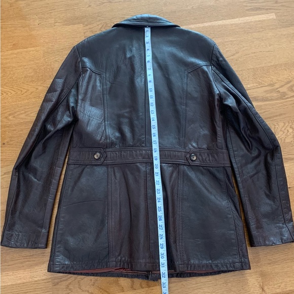 Vintage Sears Men’s Brown Leather Jacket, Chest 42” Medium to Large - Picture 5 of 11